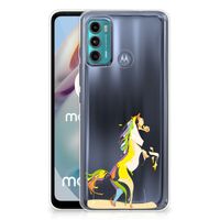 Motorola Moto G60 Telefoonhoesje met Naam Horse Color - thumbnail