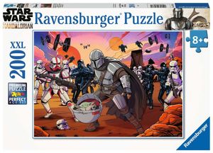 Ravensburger Kinderpuzzel 200 XXL The Mandalorian: de krachtmeting