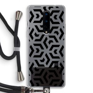 Crazy pattern: OnePlus 8 Transparant Hoesje met koord