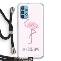 Pink positive: Samsung Galaxy A32 4G Transparant Hoesje met koord