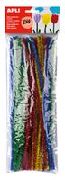 Apli chenilledraad, blister met 50 stuks in geassorteerde glossy kleuren - thumbnail