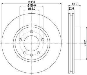Remschijf Gecoat 54215PRO 8DD355109721