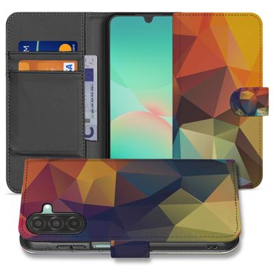Samsung Galaxy A17 | Book Case | Polygon Color Met 3 Pasjes en Kunstzinnig Design
