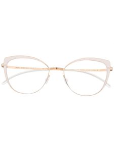 Mykita lunettes de vue Kelsey à monture papillon - Or