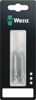 Wera 868/4 Z SB Binnenvierkant Bits, # 1 x 50 mm, 2-delig - 05073076001