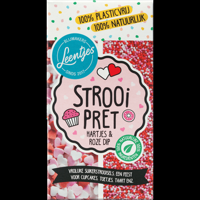 Leentjes Strooi Pret Hartjes & Roze Dip 120 g bij Jumbo