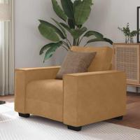 Sofastoel Bruin 60 cm Fluweel