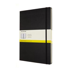 Moleskine notitieboek,  ft A4, geruit, harde cover, 192 blad, zwart