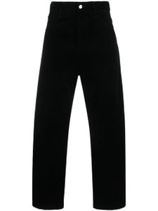 Carhartt WIP pantalon droit à patch logo - Noir