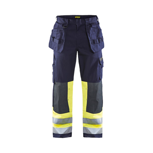 Blåkläder Multinorm werkbroek 14791514 | Marine/High-Vis Geel | Maat 62 - 7330509551745