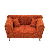 Doos-Juwelenkistje Versa Rood Polyester Metaal Spiegel Hout MDF 9,5 X 12,5 X 23,5 CM Sofa