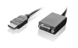 Lenovo 0B47069 Adapter [1x HDMI-stekker - 1x VGA-bus] Zwart