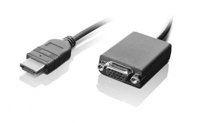 Lenovo HDMI / VGA 0,20 m Zwart Lenovo HDMI / VGA 0,20 m Zwart