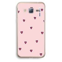 Hartjes: Samsung Galaxy J3 (2016) Transparant Hoesje