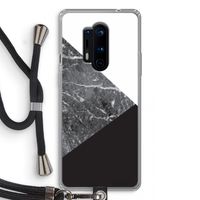 Combinatie marmer: OnePlus 8 Pro Transparant Hoesje met koord