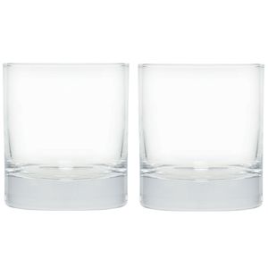 Whisky tumbler glazen - 6x - transparant - 380 ml - 8 x 13 cm