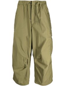 Neighborhood pantalon cargo en coton à lien de resserrage - Vert