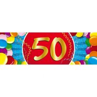 50 jaar leeftijd sticker verjaardag versiering   -