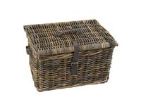 Dr Rieten v-ager mand l met deksel 43x33x23 bruin Dr Rieten v-ager mand l met deksel 43x33x23 bruin