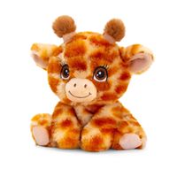 Pluche knuffel dier giraffe - super zacht - 16 cm - thumbnail