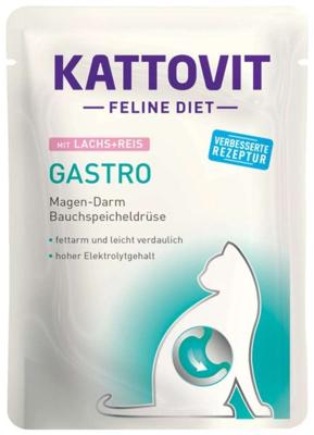 KATTOVIT Feline Diet Gastro Salmon with rice - nat kattenvoer - 85g
