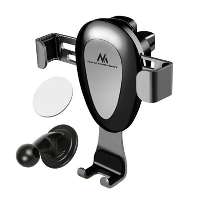 Autotelefoonhouder Maclean, universeel, voor ventilatierooster, zwaartekracht, max. afstand 90mm, MC-324