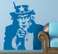 Sticker Amerika Uncle Sam - thumbnail