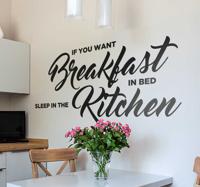 Muursticker keuken Breakfast in Bed - thumbnail