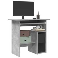 Bureau 80x45x74 cm bewerkt hout betongrijs