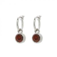 Biba Hang Oorbellen Zilver met Swarovski Steentje Sm. Topaz Biba Hang Oorbellen Zilver met Swarovski Steentje Sm. Topaz