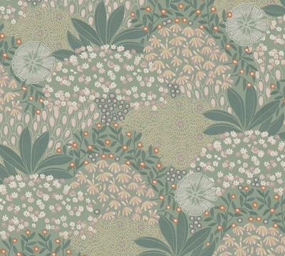 AS Creation Nara - Groen - Floral - 387401