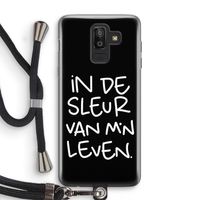 De Sleur: Samsung Galaxy J8 (2018) Transparant Hoesje met koord