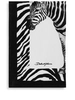 Dolce & Gabbana serviette de plage Zebra en coton - Noir - thumbnail