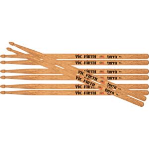 Vic Firth American Classic Terra 7A Value Pack drumstokken (4 paar)