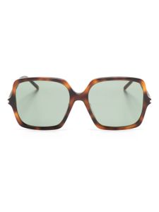 Saint Laurent Eyewear lunettes de soleil SL 591 à monture carrée - Marron