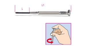 Beta Horlogemakerschroe-vendraaiers voor Phillips® kruiskopschroeven 1229PH 0 - 012290250
