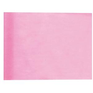 Tafelloper/decoratie stof - op rol - lichtroze - 30 cm x 10 m - non woven polyester