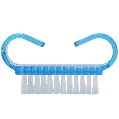 10 STKS schoonmaken borstel gereedschap Nail Art Care manicure pedicure verwijderen stof kleine hoek schone borstels (blauw)