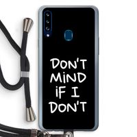 Don't Mind: Samsung Galaxy A20s Transparant Hoesje met koord