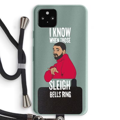 Sleigh Bells Ring: Pixel 5a 5G Transparant Hoesje met koord