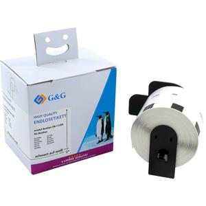 G&G ET-B-G-11209 Etiketten 62 x 29 mm Thermisch papier Wit 800 stuk(s) Permanent hechtend Adresetiketten