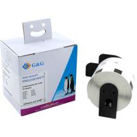 G&G ET-B-G-11209 Etiketten 62 x 29 mm Thermisch papier Wit 800 stuk(s) Permanent hechtend Adresetiketten