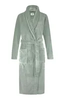 Ten Cate dames badjas Fleece - Minty Green Stipe - S - Groen - S - S - S - S - S - S - S - S - S