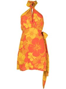 Faithfull the Brand robe Odette mi-longue à fleurs - Jaune