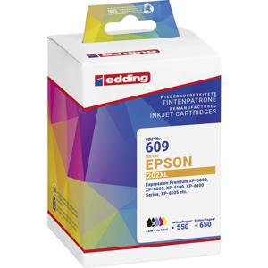 Edding Inktcartridge vervangt Epson 202XL Multipack 5 Compatibel Zwart, Foto zwart, Cyaan, Magenta, Geel EDD-609 18-609-01