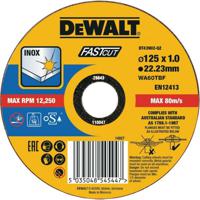 DeWalt Accessoires Extreme 2X Doorslijpschijf INOX 125 x 1 x 22,2mm - DT43902-QZ - 25 stuks - DT43902-QZ