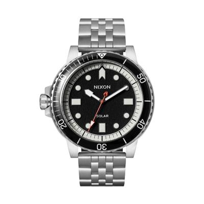 Nixon A1402-5233 Zwart Zilverkleurig Heren horloge