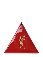 Saint Laurent Pre-Owned pochette Pyramid à fini verni - Rouge