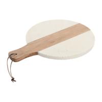 Snijplank Home ESPRIT Wit Natuurlijk 30 x 40 x 2 cm 41 X 31 X 2 CM