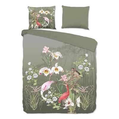 Dekbedovertrek Katoen - Lits-Jumeaux (240x220 cm) - Meerkleurig Katoen - Dessin: Bloemen, Dieren, Natuur - Good Morning - Dekbed-Discounter.nl